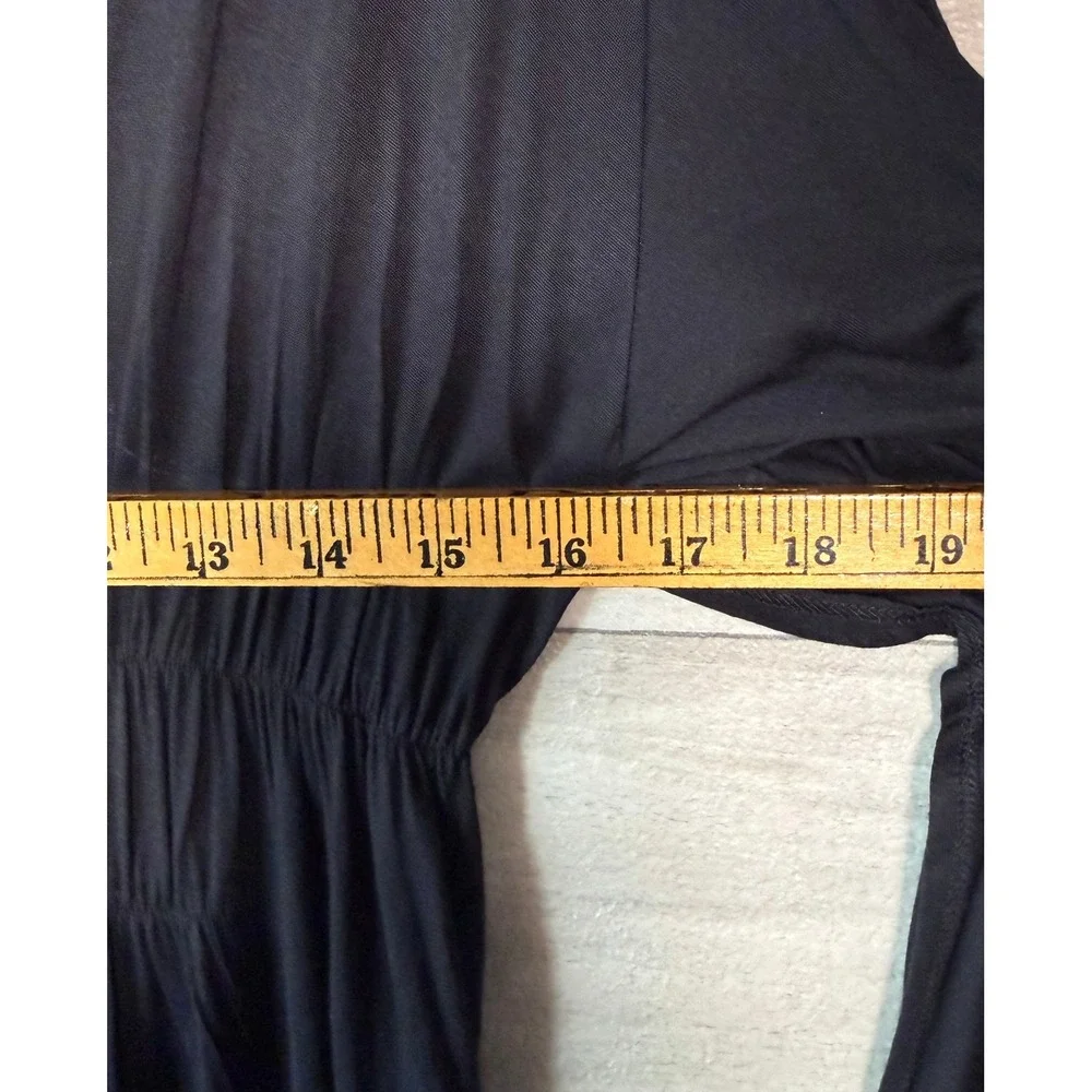 Free People FP Beach Black Ruffle Maxi Dress Small NWT $88